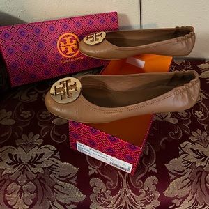 Tory Burch Minnie Ballet with Gold Logo